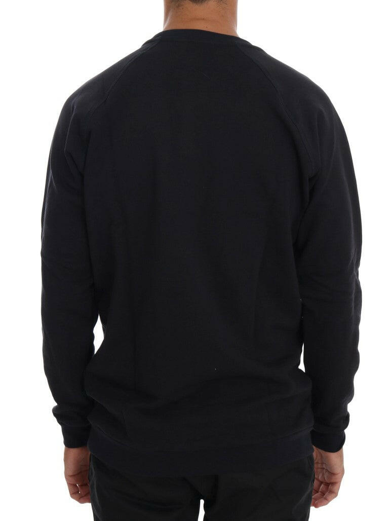 Daniele Alessandrini Blue Crewneck Cotton Sweater -   -  Daniele Alessandrini.