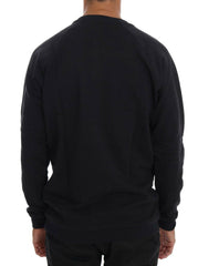 Daniele Alessandrini Blue Crewneck Cotton Sweater -   -  Daniele Alessandrini.