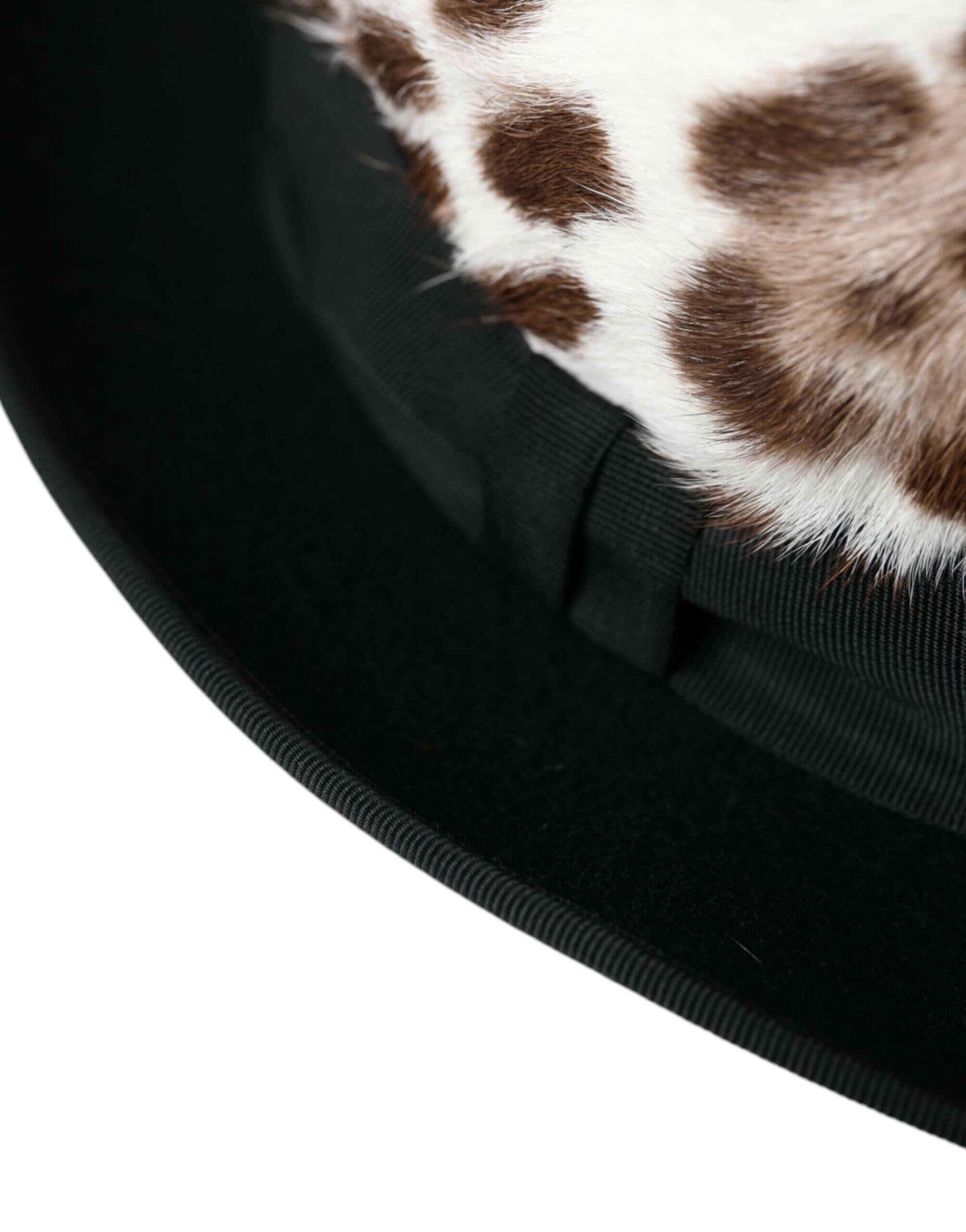 Dolce & Gabbana Multicolor Leopard Women Fedora Hat -   -  Dolce & Gabbana.