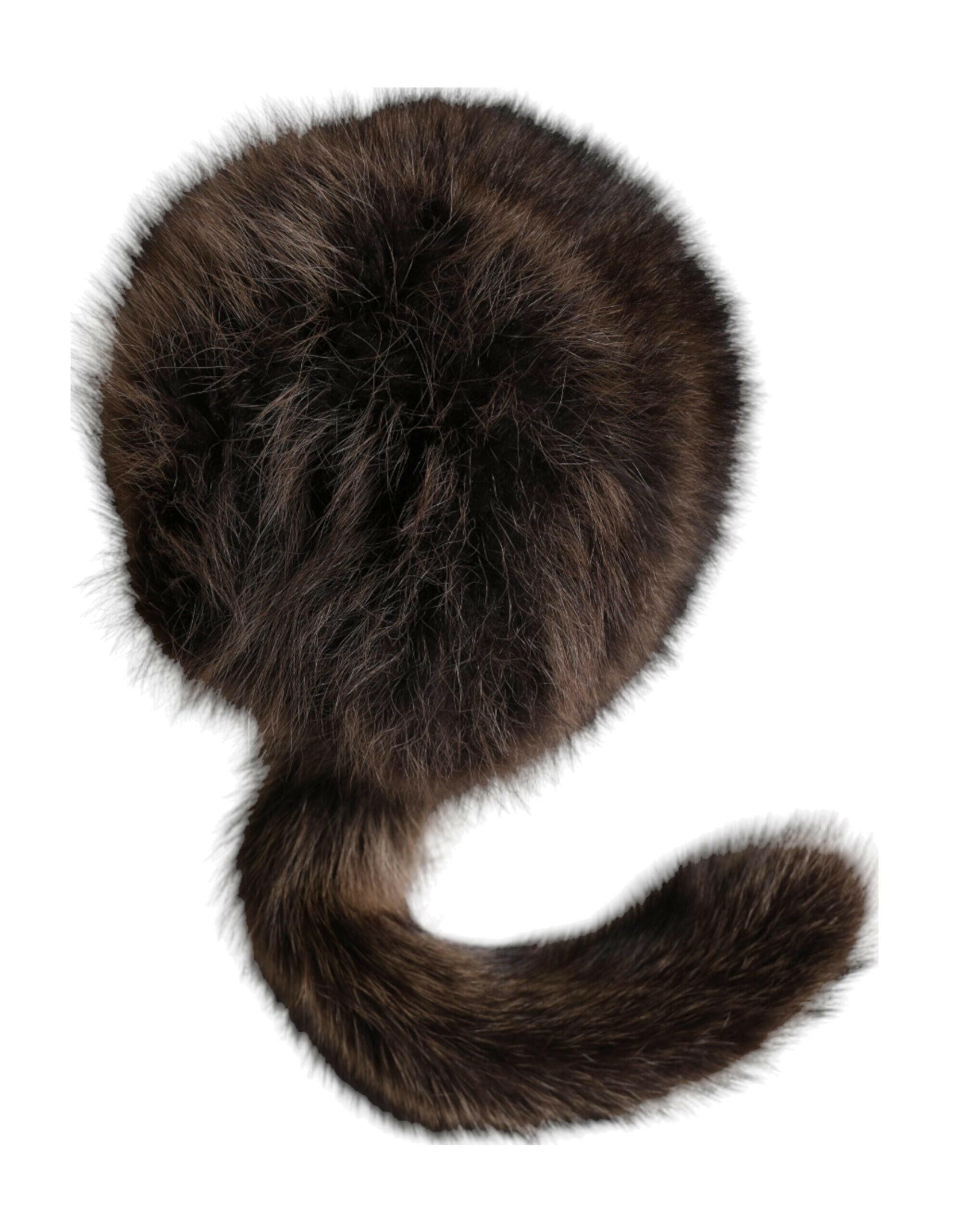 Dolce & Gabbana Women Brown Raccoon Fur Bucket Hat -   -  Dolce & Gabbana.