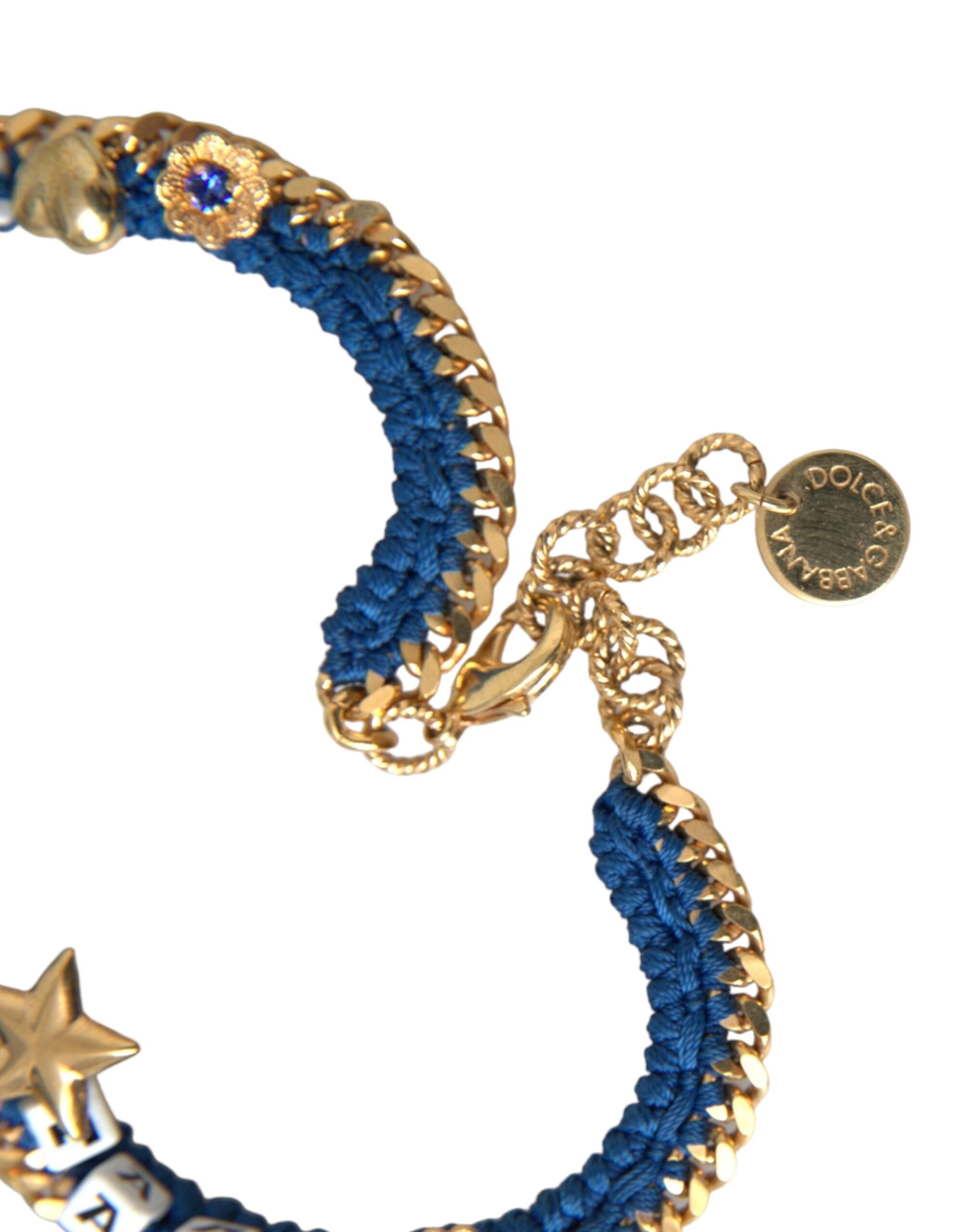 Dolce & Gabbana Gold Tone Brass Chain Iam The Star Bracelet -   -  Dolce & Gabbana.