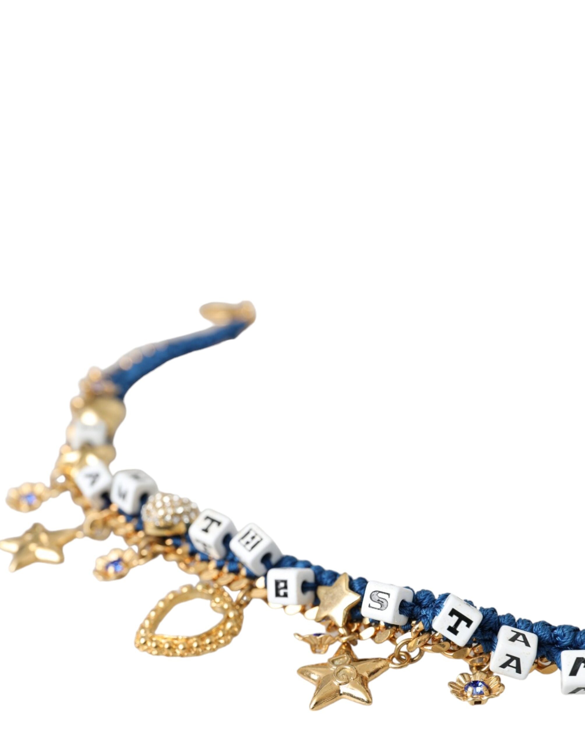 Dolce & Gabbana Gold Tone Brass Chain Iam The Star Bracelet -   -  Dolce & Gabbana.