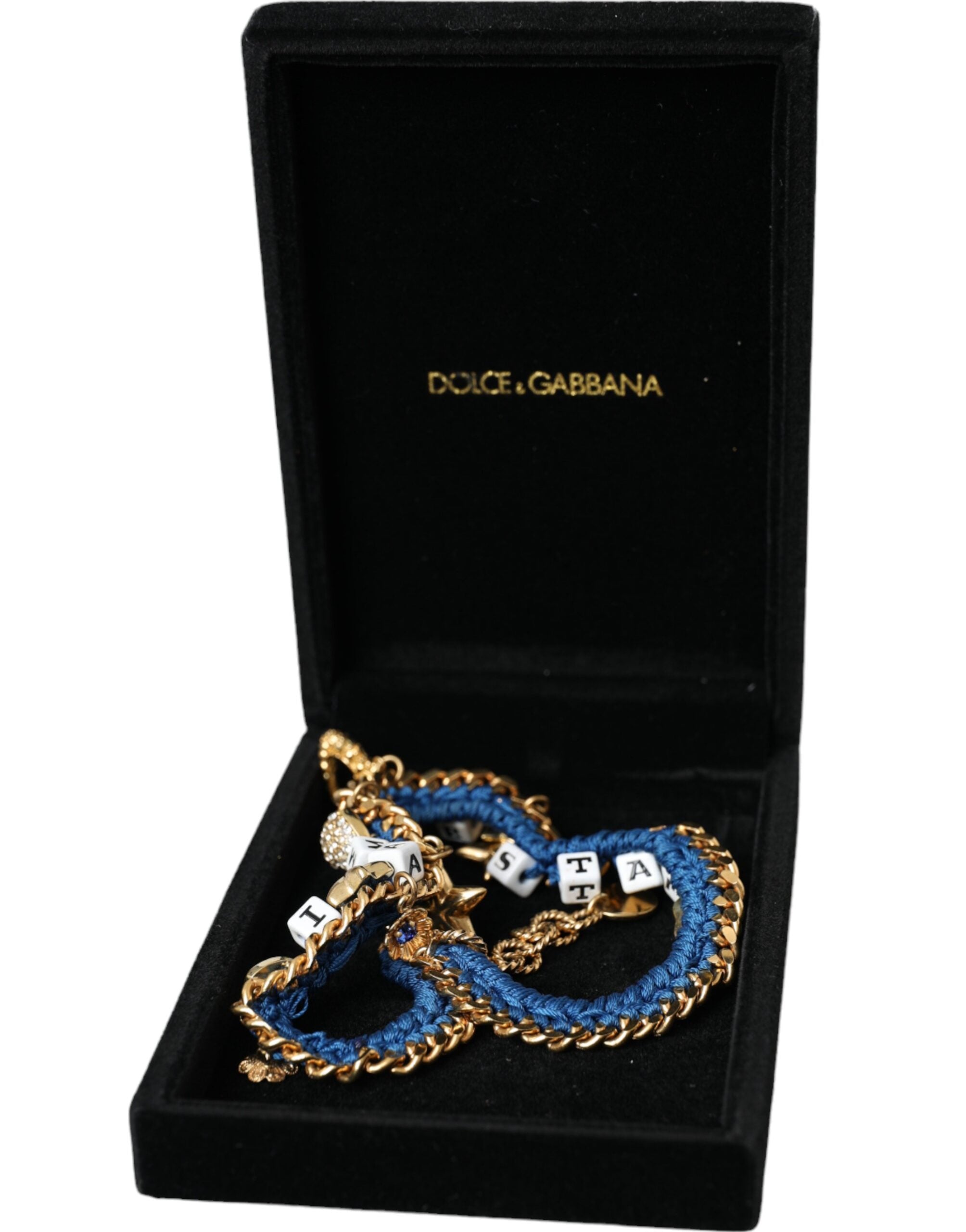 Dolce & Gabbana Gold Tone Brass Chain Iam The Star Bracelet -   -  Dolce & Gabbana.