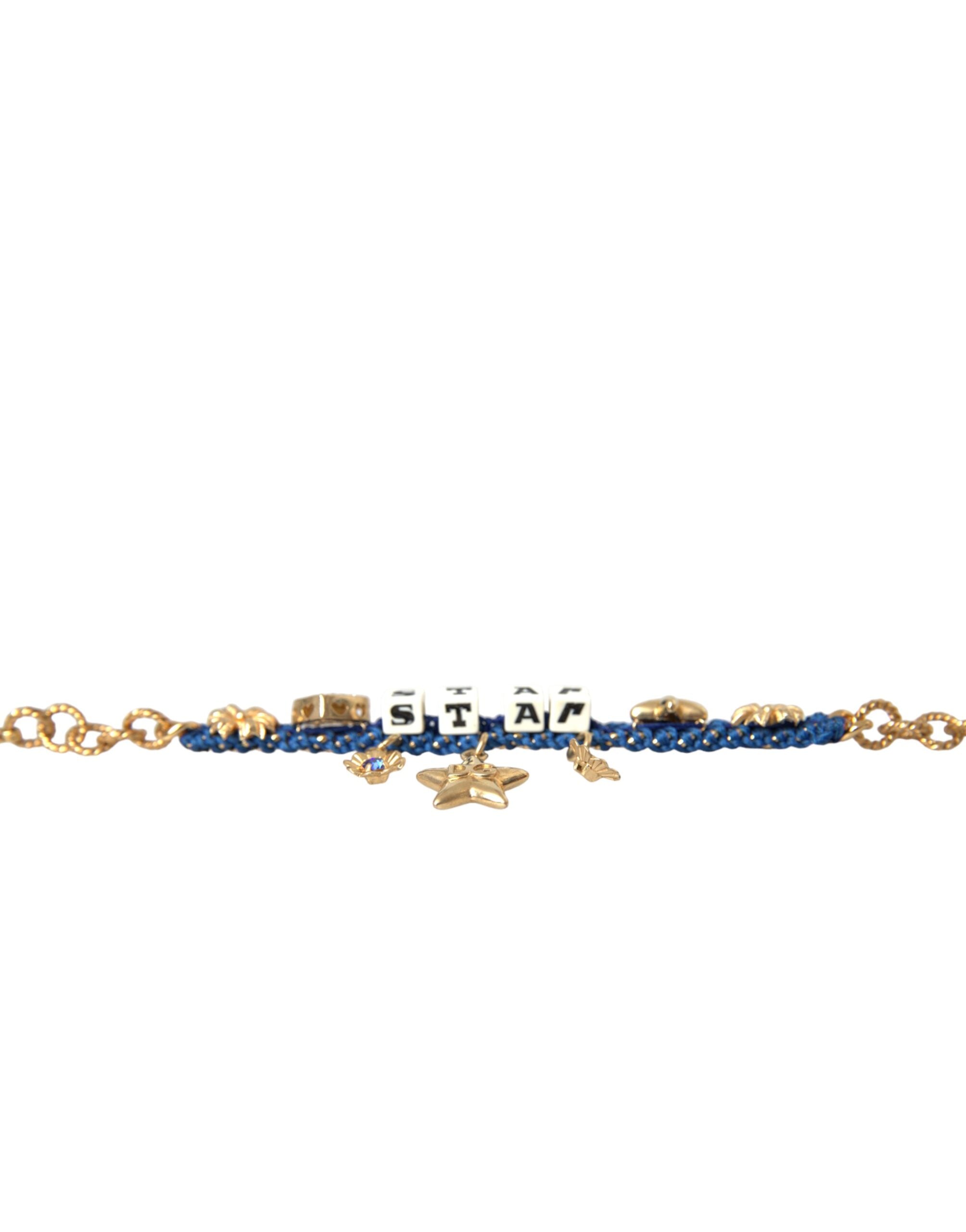 Dolce & Gabbana Gold Tone Brass Chain Star Fashion Bracelet -   -  Dolce & Gabbana.