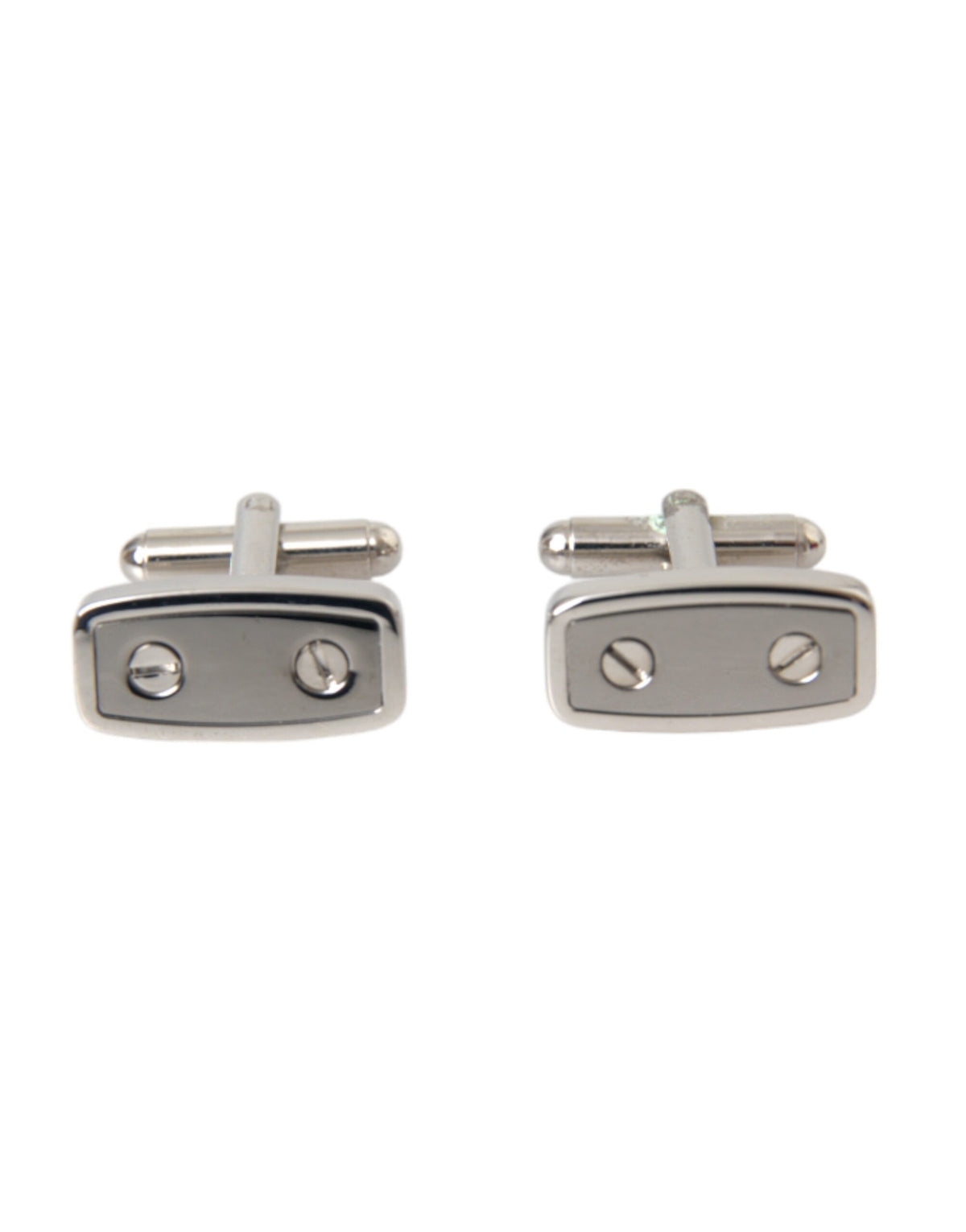 Dolce & Gabbana Silver Plated Metal Brass Pin Men Cufflinks -   -  Dolce & Gabbana.