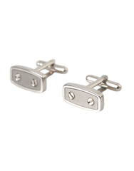 Dolce & Gabbana Silver Plated Metal Brass Pin Men Cufflinks -   -  Dolce & Gabbana.
