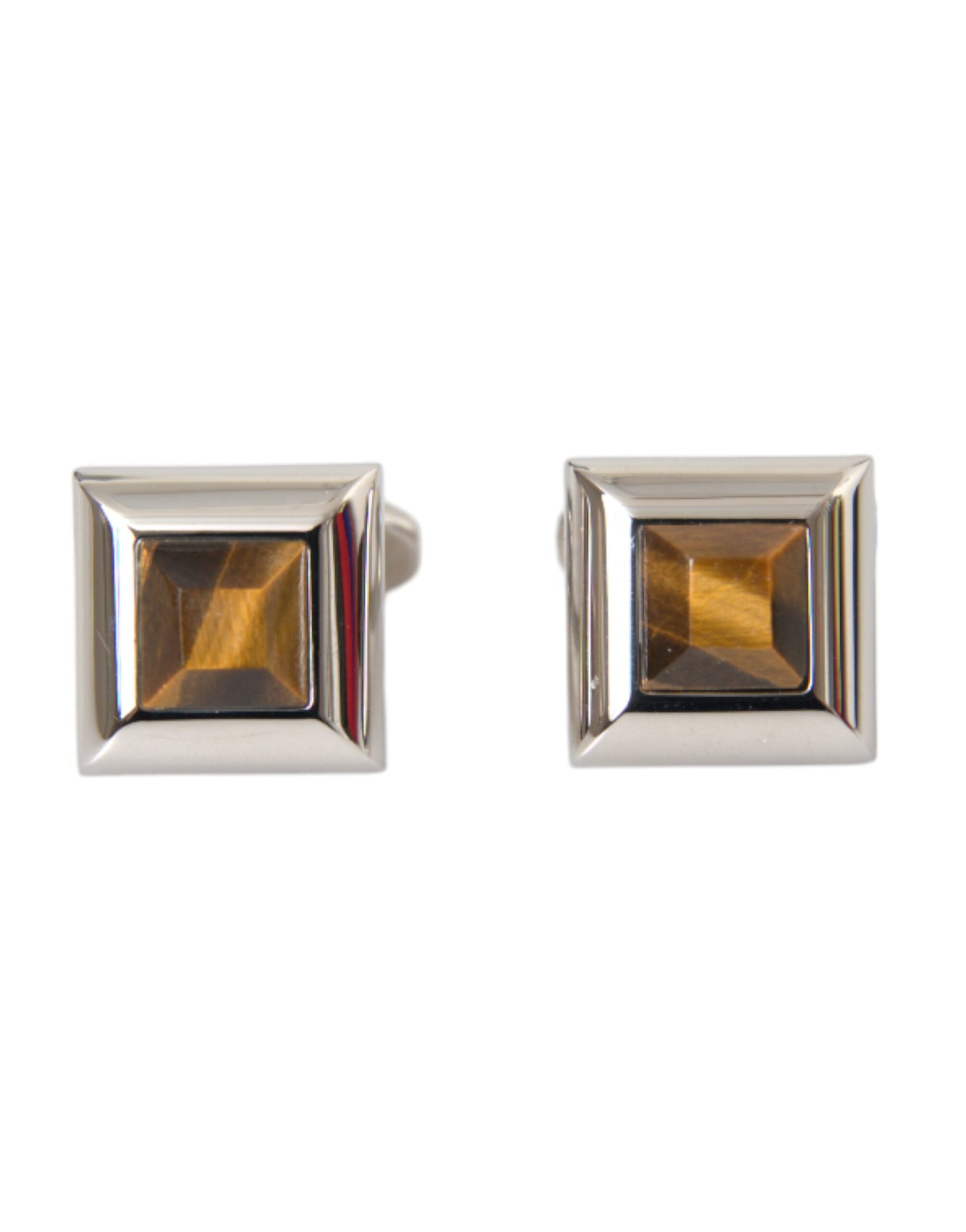 Dolce & Gabbana Silver Plated Brass Pin Crystal Cufflinks -   -  Dolce & Gabbana.