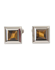 Dolce & Gabbana Silver Plated Brass Pin Crystal Cufflinks -   -  Dolce & Gabbana.