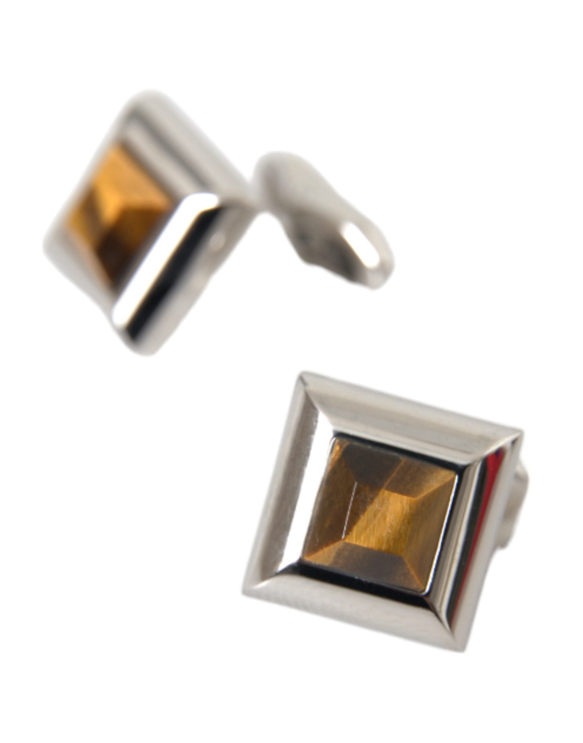Dolce & Gabbana Silver Plated Brass Pin Crystal Cufflinks -   -  Dolce & Gabbana.