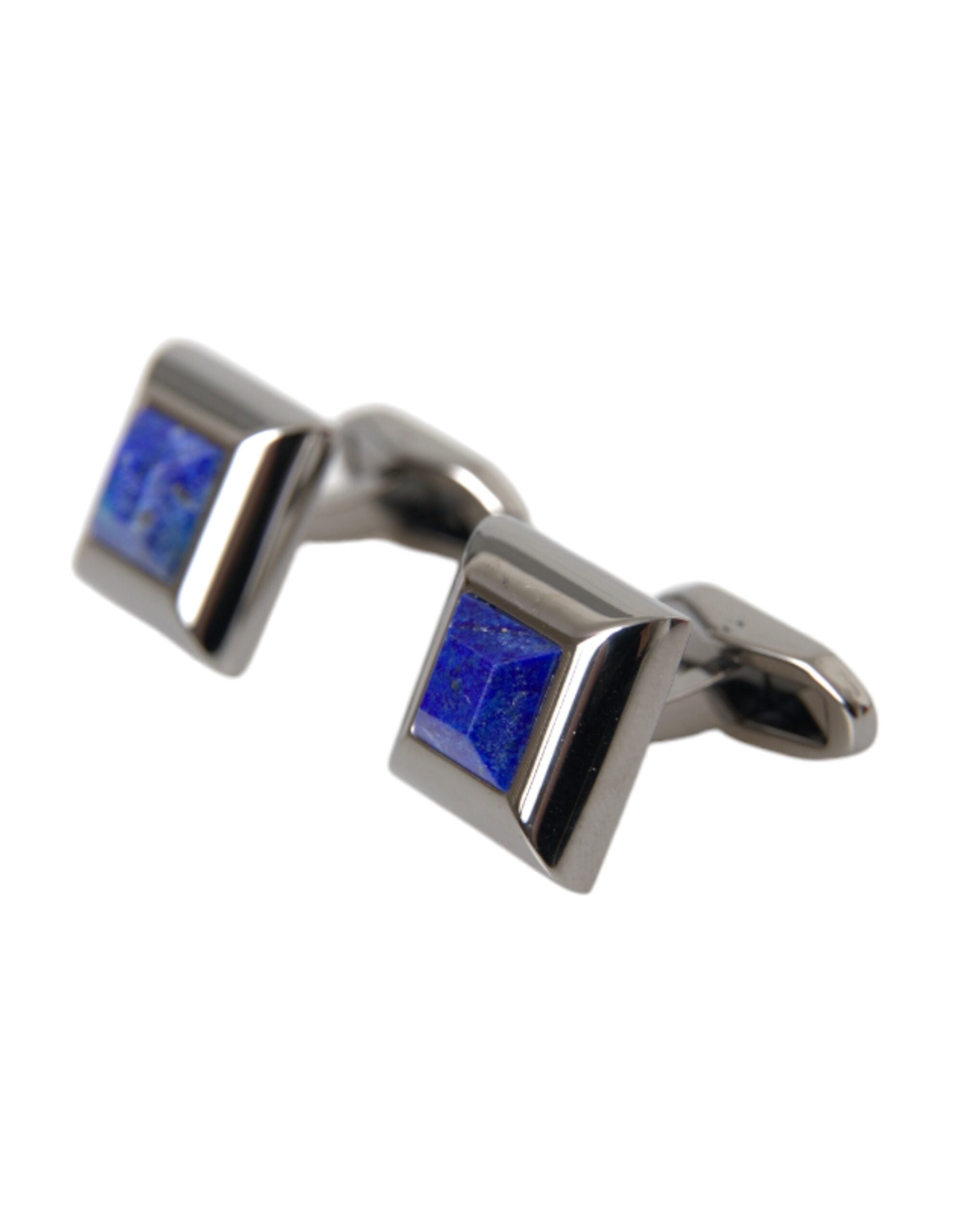 Dolce & Gabbana Silver Plated Brass Pin Crystal Cufflinks -   -  Dolce & Gabbana.