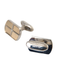 Dolce & Gabbana Silver Gold Plated Metal Brass Pin Cufflinks -   -  Dolce & Gabbana.