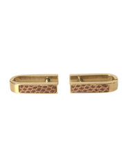 Dolce & Gabbana Gold Plated Metal Brass Pin Men Cufflinks -   -  Dolce & Gabbana.