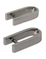 Dolce & Gabbana Silver Plated Metal Brass Pin Men Cufflinks -   -  Dolce & Gabbana.