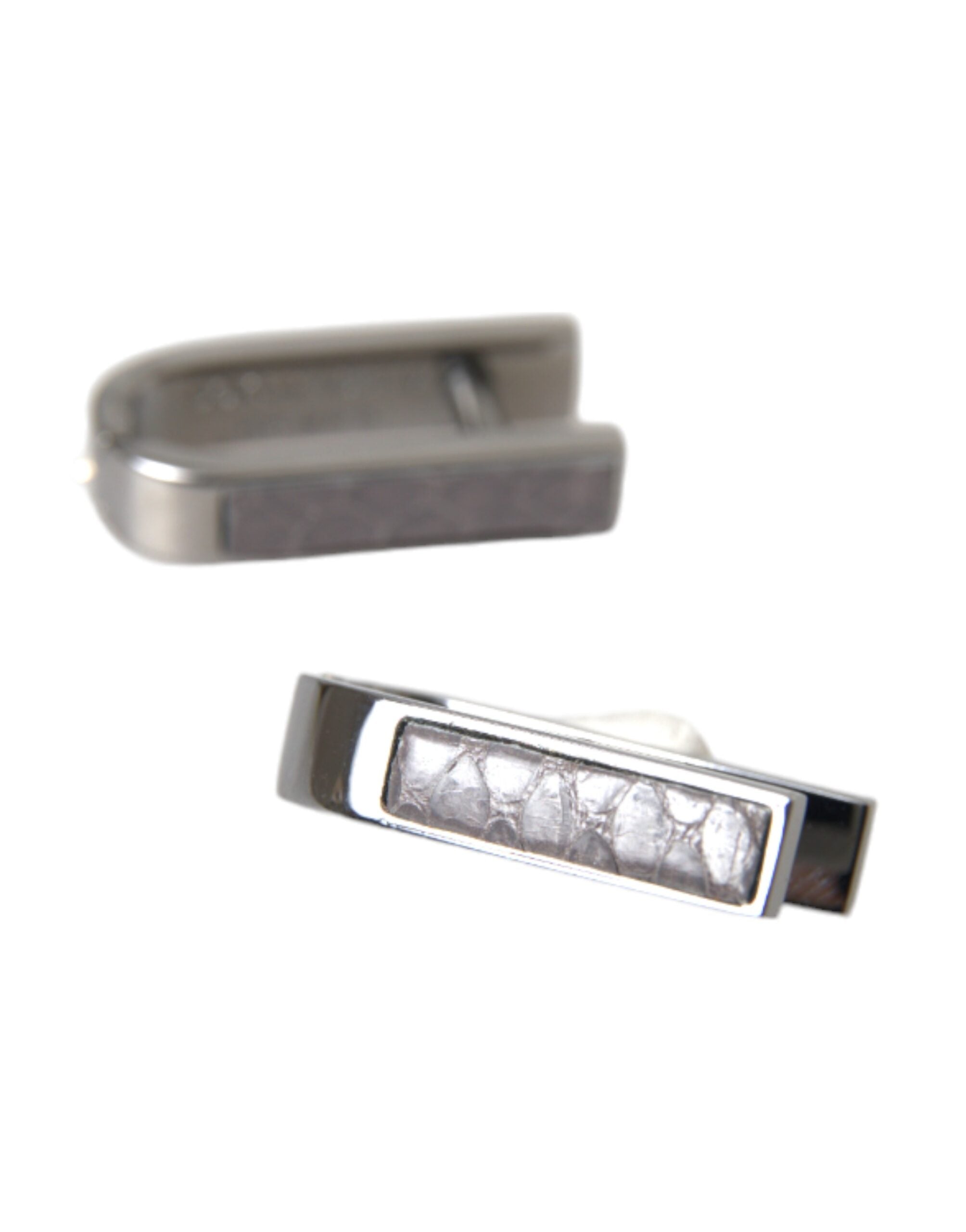Dolce & Gabbana Silver Plated Metal Brass Pin Men Cufflinks -   -  Dolce & Gabbana.