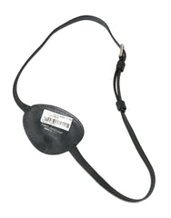 Dolce & Gabbana Black Calfskin Leather Metal DG Logo Eye Patch -   -  Dolce & Gabbana.