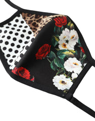 Dolce & Gabbana Multicolor Leopard Floral Elastic Ear Strap Face Mask -   -  Dolce & Gabbana.
