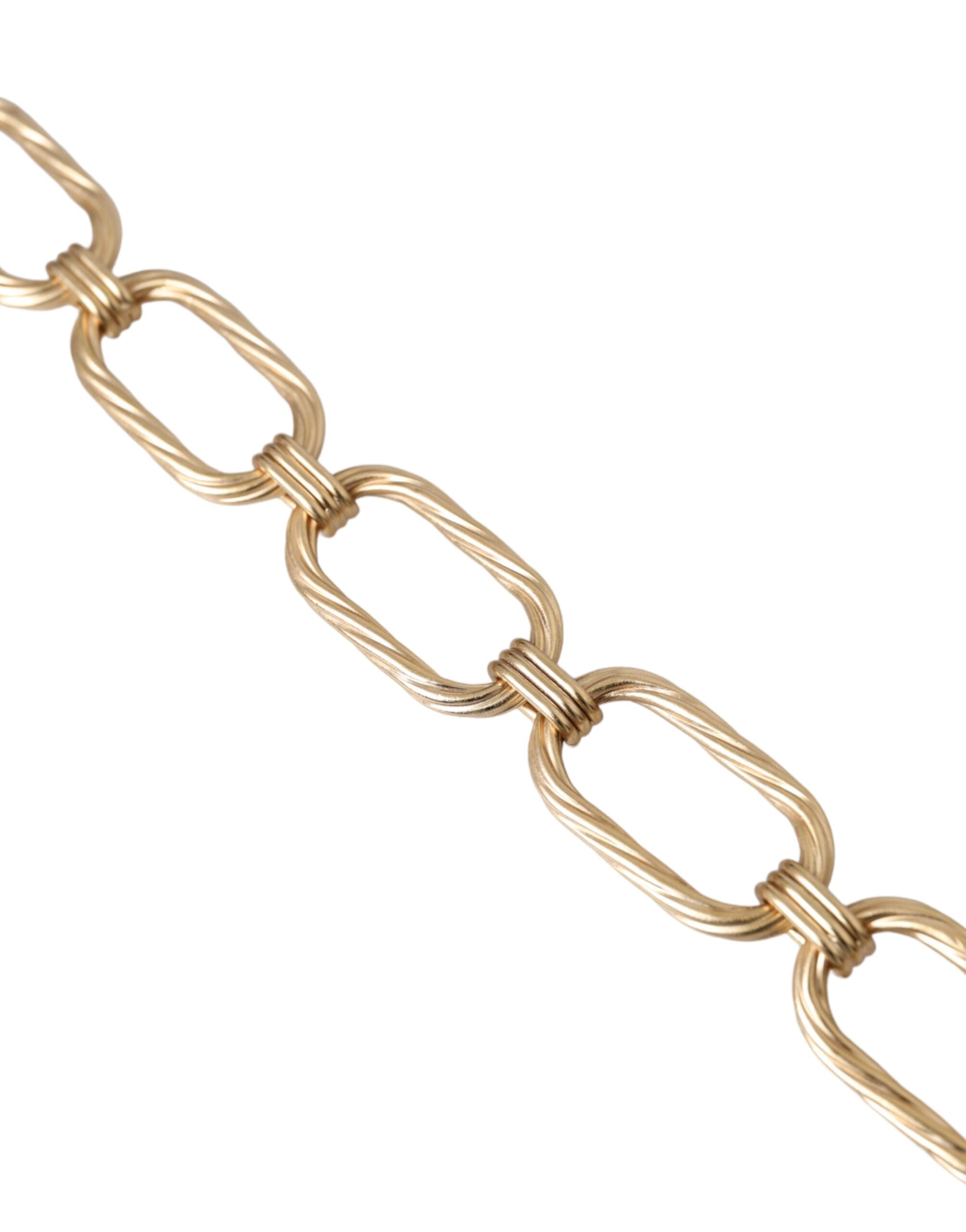 Dolce & Gabbana Gold Tone Brass Large Link Chain Jewelry Necklace -   -  Dolce & Gabbana.