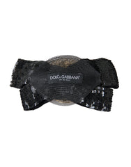 Dolce & Gabbana Black Sequin Pearl Handmade Brooch Hair Pin -   -  Dolce & Gabbana.