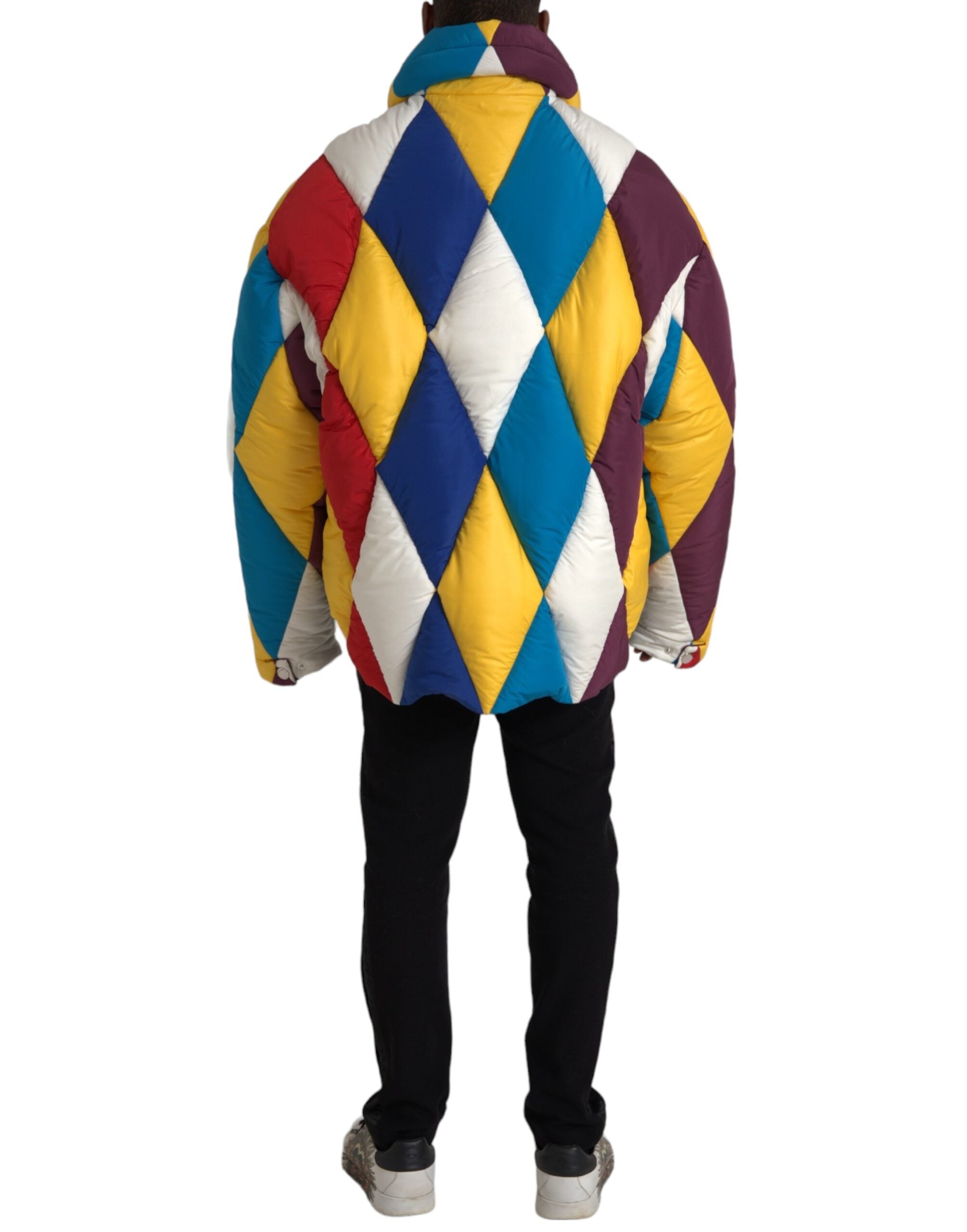 Dolce & Gabbana Multicolor Windbreaker Puffer Jacket Men -   -  Dolce & Gabbana.