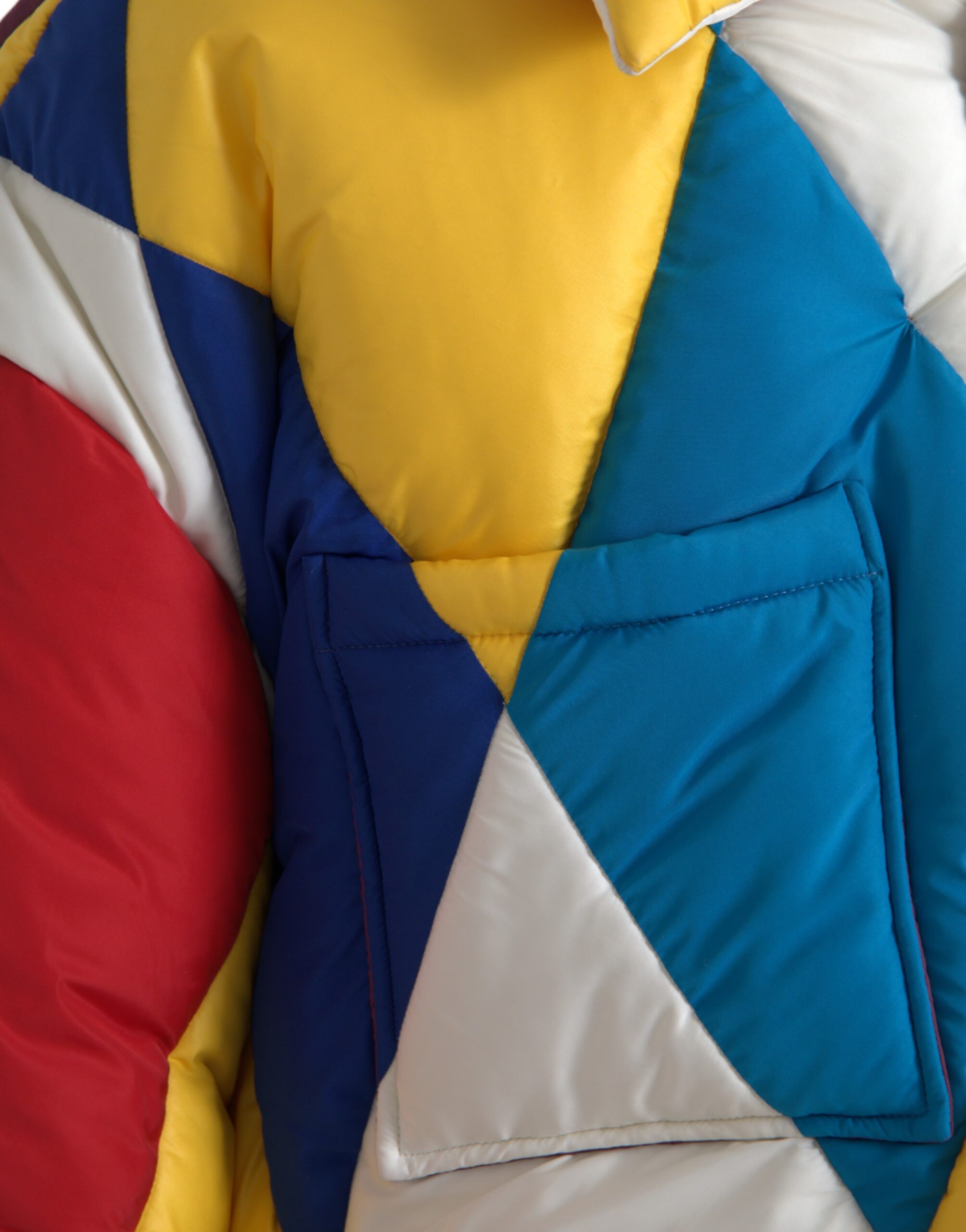 Dolce & Gabbana Multicolor Windbreaker Puffer Jacket Men -   -  Dolce & Gabbana.