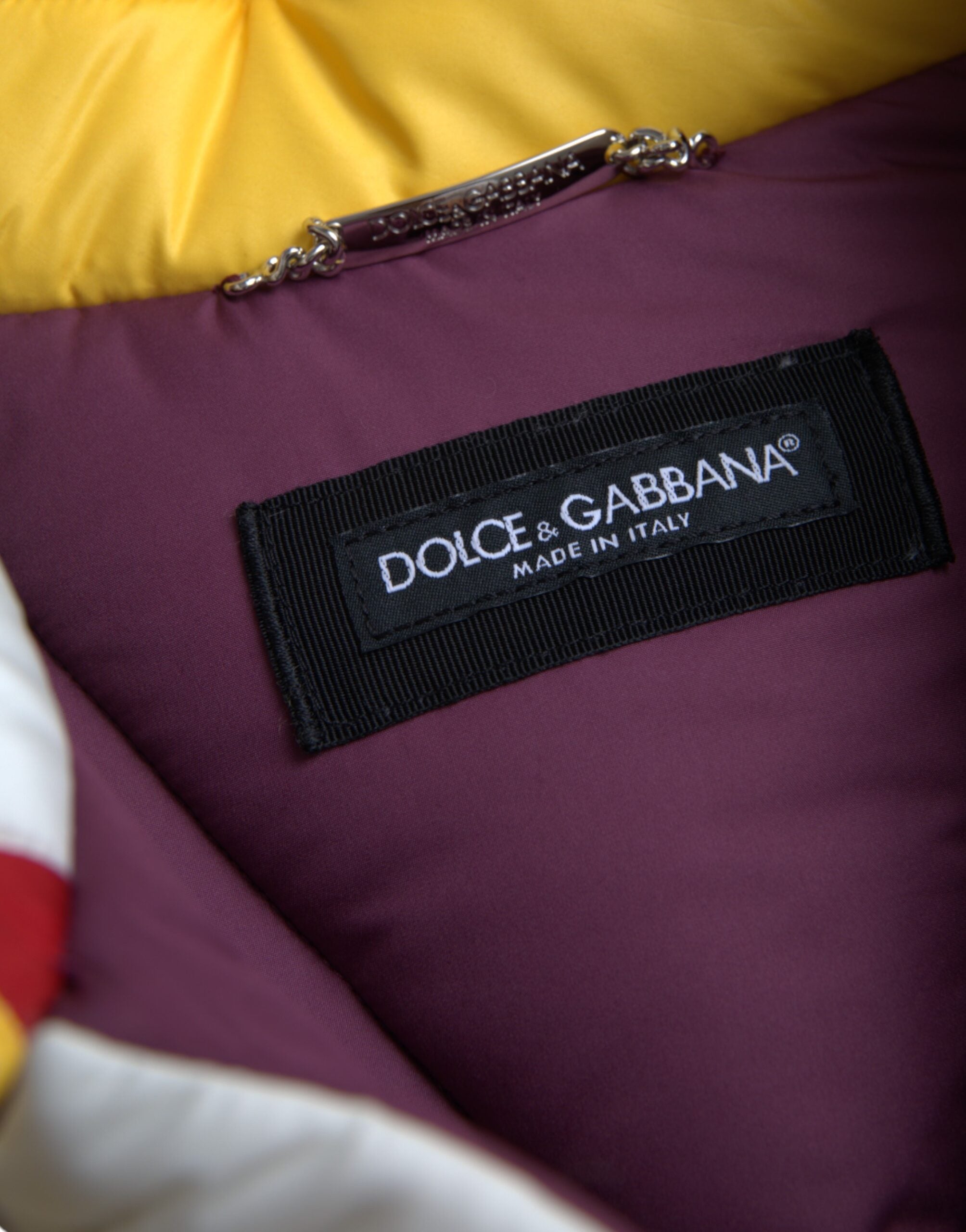Dolce & Gabbana Multicolor Windbreaker Puffer Jacket Men -   -  Dolce & Gabbana.