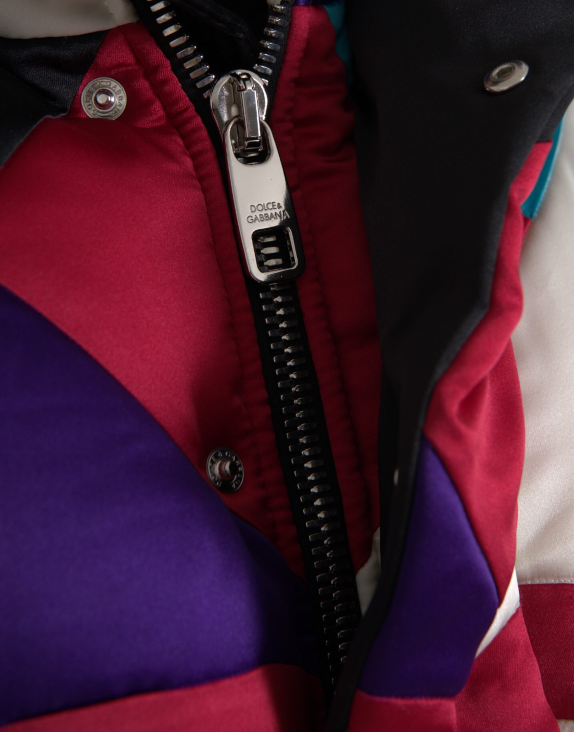 Dolce & Gabbana Multicolor Logo Windbreaker Puffer Jacket -   -  Dolce & Gabbana.
