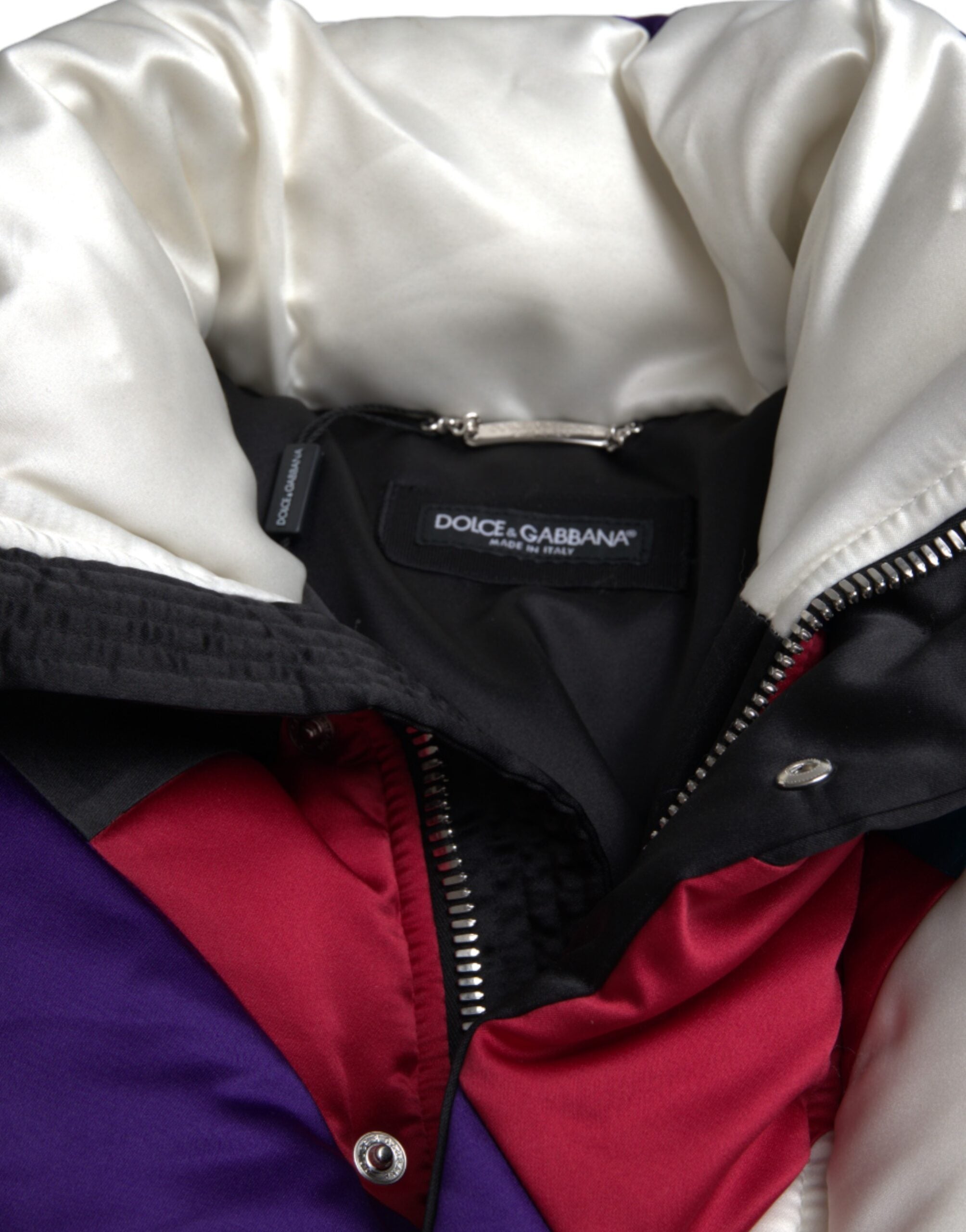Dolce & Gabbana Multicolor Logo Windbreaker Puffer Jacket -   -  Dolce & Gabbana.