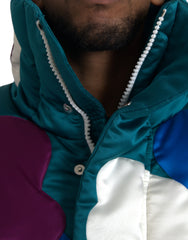 Dolce & Gabbana Multicolor Floral Windbreaker Puffer Jacket -   -  Dolce & Gabbana.