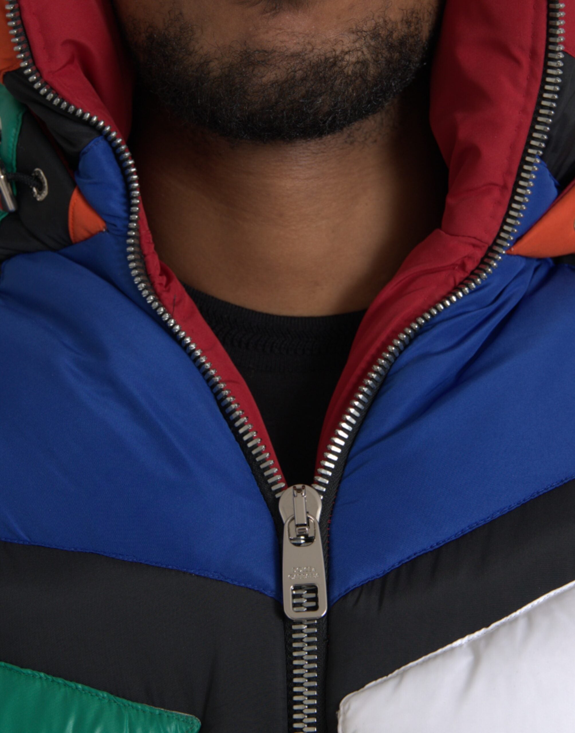 Dolce & Gabbana Multicolor Quilted Hooded Puffer Jacket -   -  Dolce & Gabbana.