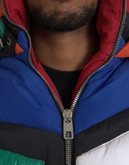 Dolce & Gabbana Multicolor Quilted Hooded Puffer Jacket -   -  Dolce & Gabbana.