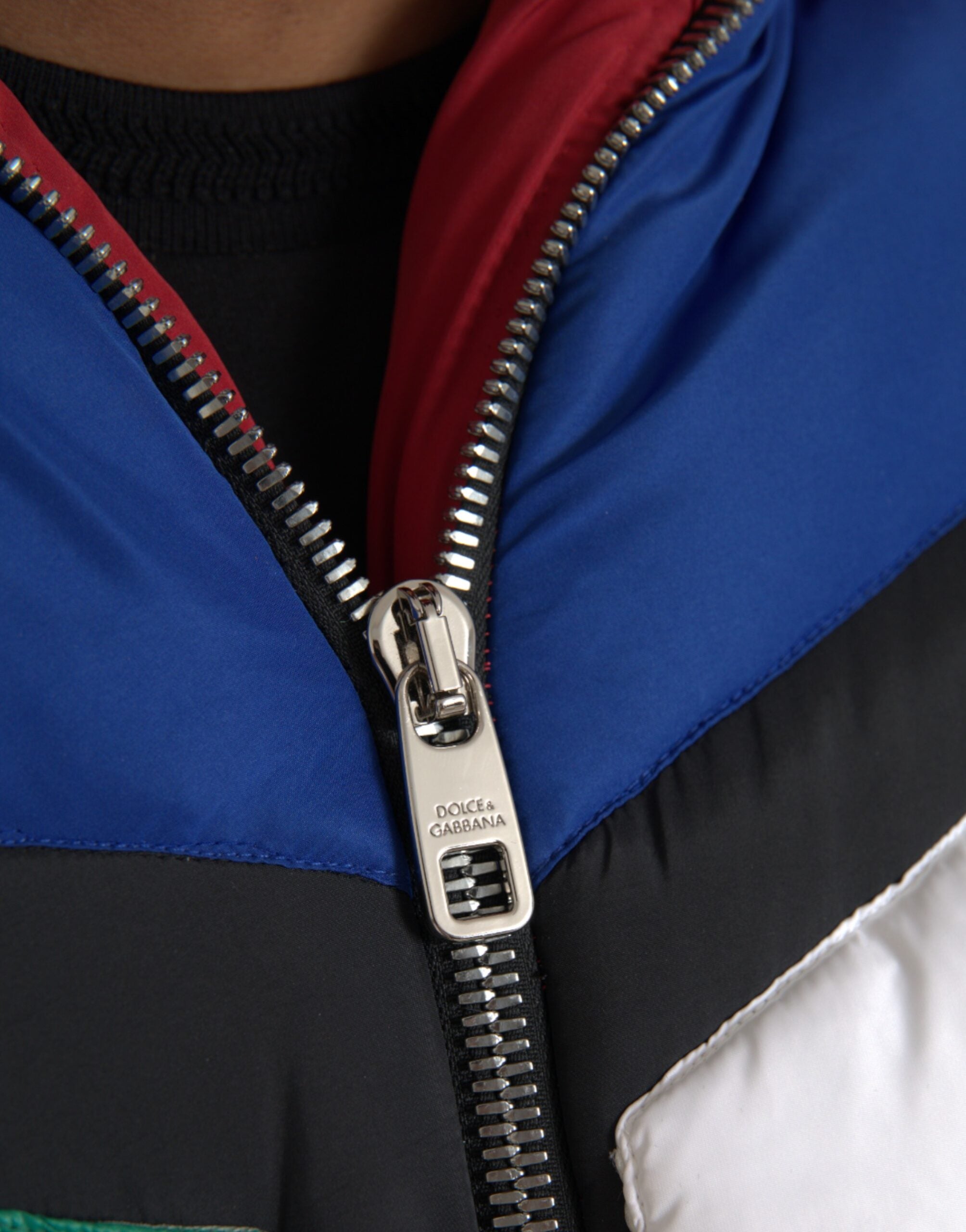Dolce & Gabbana Multicolor Quilted Hooded Puffer Jacket -   -  Dolce & Gabbana.