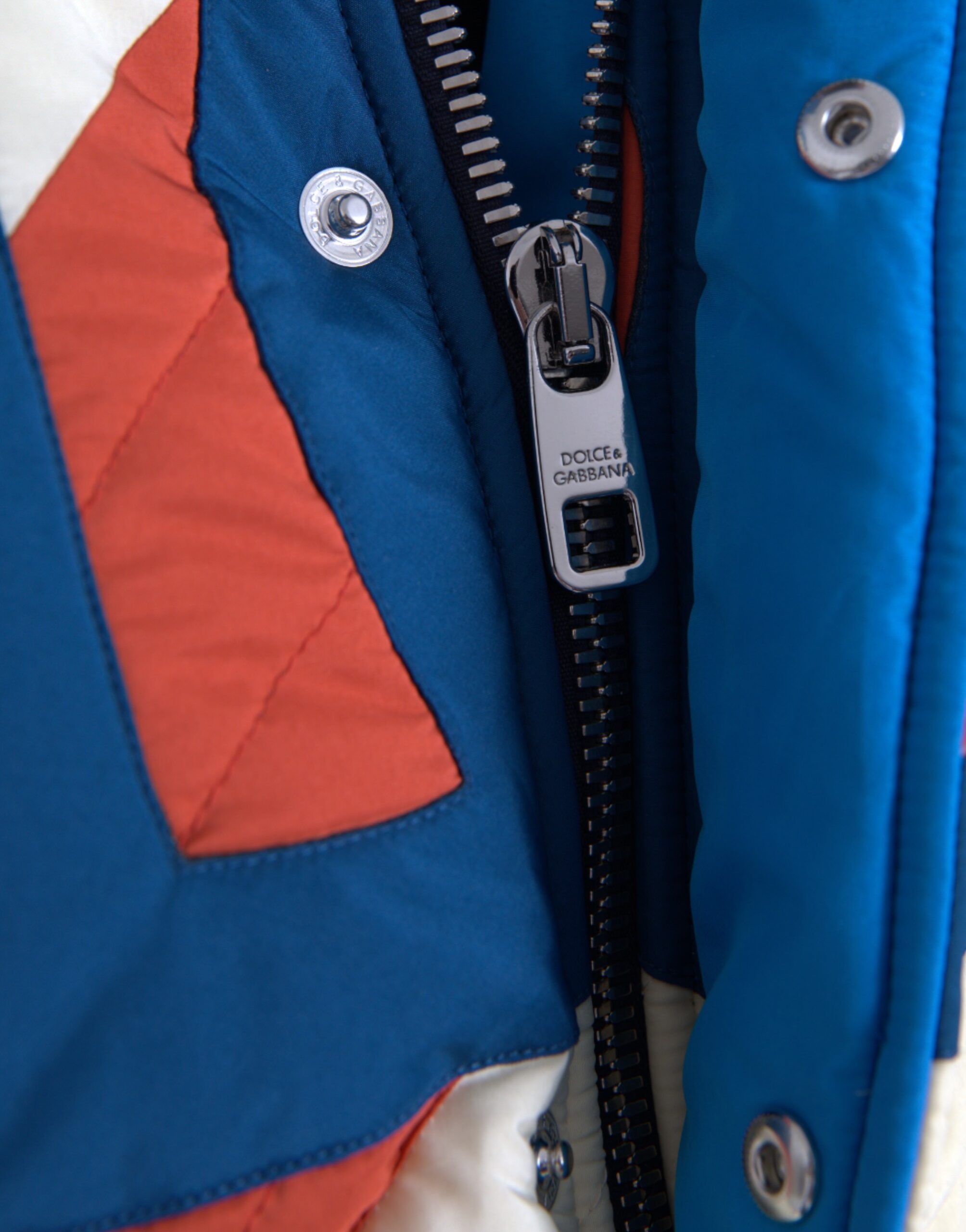 Dolce & Gabbana Multicolor Logo Windbreaker Puffer Jacket -   -  Dolce & Gabbana.