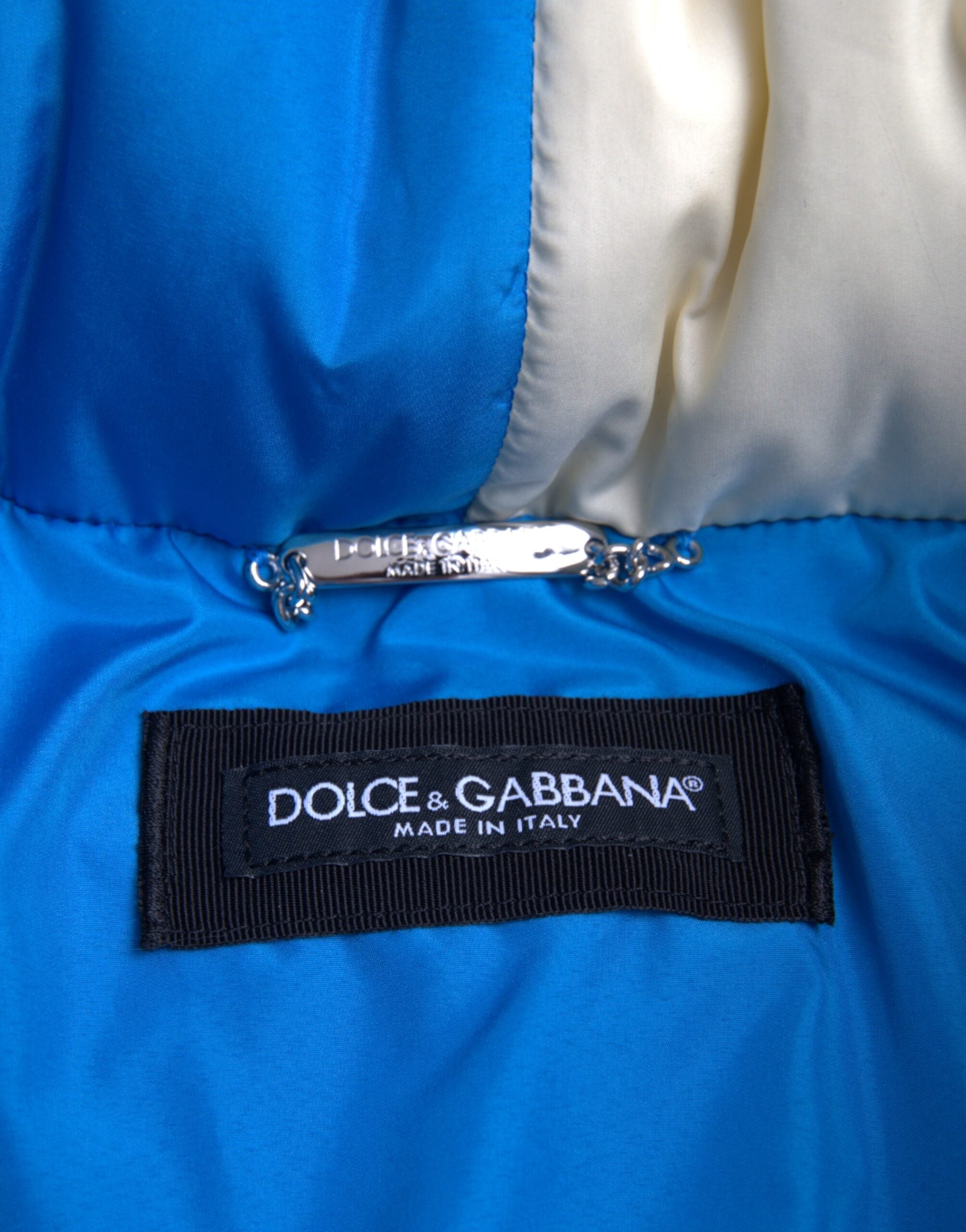 Dolce & Gabbana Multicolor Logo Windbreaker Puffer Jacket -   -  Dolce & Gabbana.