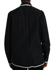 Dolce & Gabbana Black Collared Long Sleeve Cotton Casual Shirt -   -  Dolce & Gabbana.
