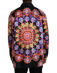 Dolce & Gabbana Multicolor Luminarie Silk Men Casual Shirt -   -  Dolce & Gabbana.