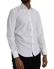 Dolce & Gabbana White Cotton Long Sleeve Dress MARTINI Shirt -   -  Dolce & Gabbana.
