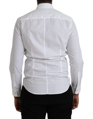 Dolce & Gabbana White Cotton Long Sleeve Dress MARTINI Shirt -   -  Dolce & Gabbana.