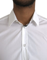 Dolce & Gabbana White Cotton Long Sleeve Dress MARTINI Shirt -   -  Dolce & Gabbana.