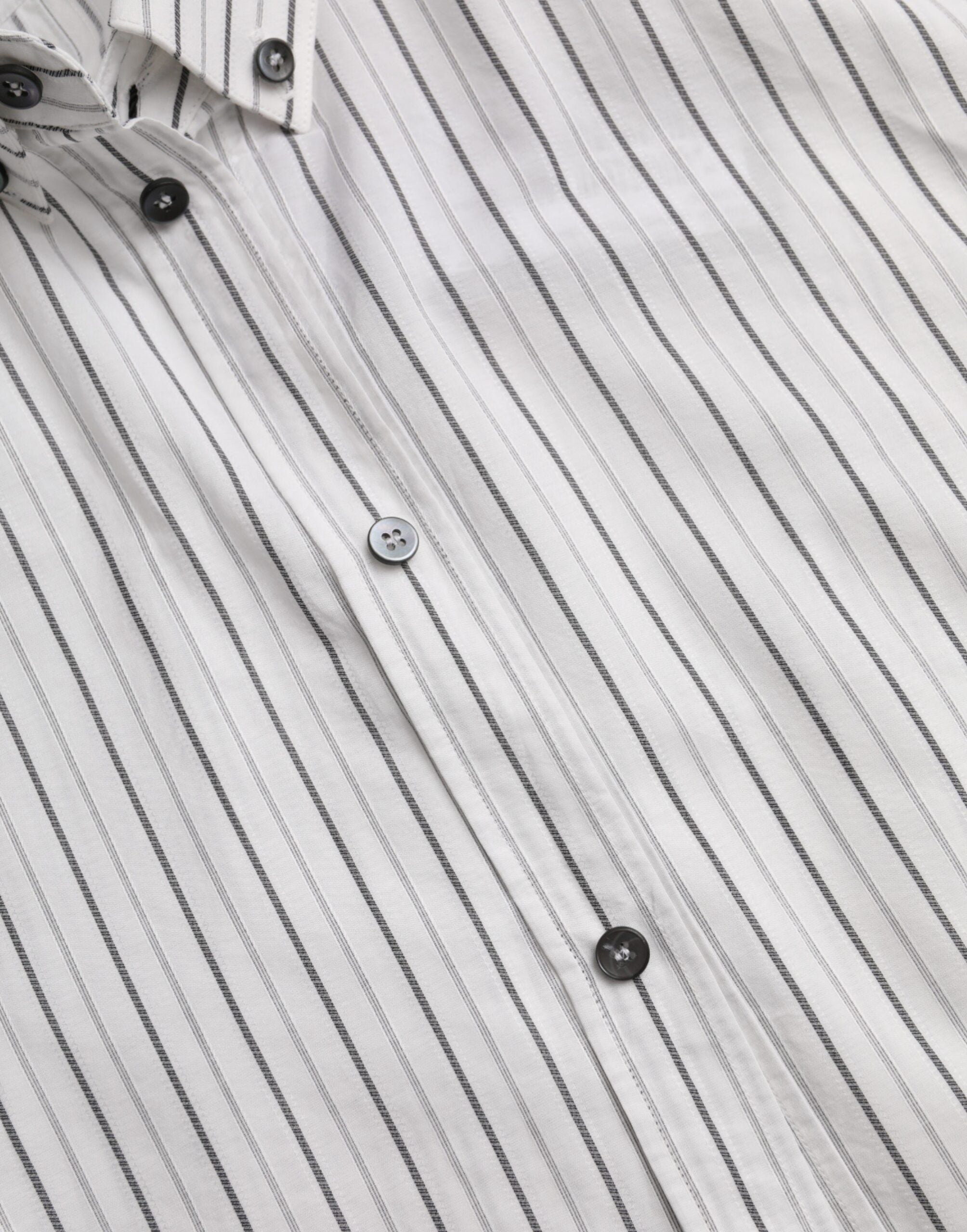 Dolce & Gabbana Black White Striped Formal Dress GOLD Shirt -   -  Dolce & Gabbana.