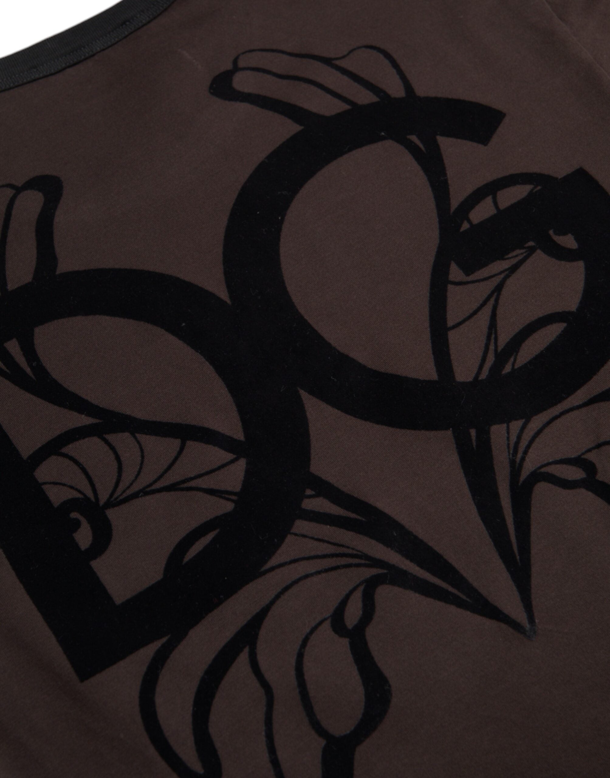 Dolce & Gabbana Brown DG Logo Crewneck Pullover Sweater -   -  Dolce & Gabbana.