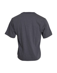 Dolce & Gabbana Gray Cotton Round Neck Short Sleeve T-shirt -   -  Dolce & Gabbana.