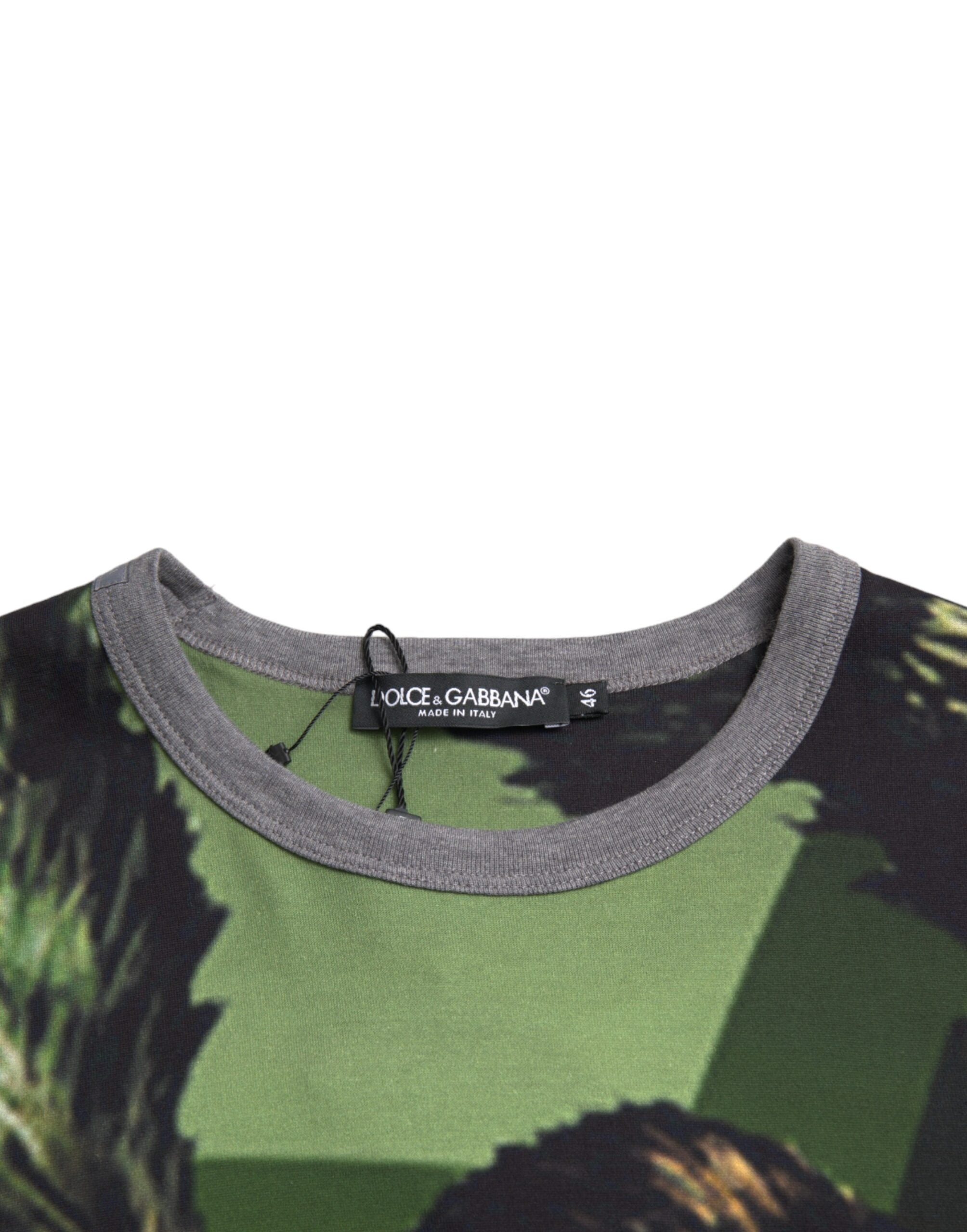 Dolce & Gabbana Green Gorilla Cotton Short Sleeves T-shirt -   -  Dolce & Gabbana.
