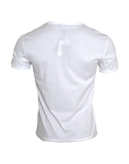 Dolce & Gabbana White Logo Embroidery Short Sleeve T-shirt -   -  Dolce & Gabbana.