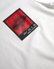 Dolce & Gabbana White Red Lips Print Cotton Men T-shirt -   -  Dolce & Gabbana.
