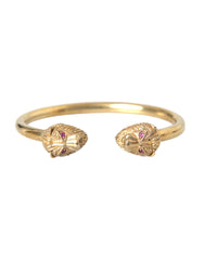 Nialaya Gold CZ Lion Bangle Bracelet Women -   -  Nialaya.