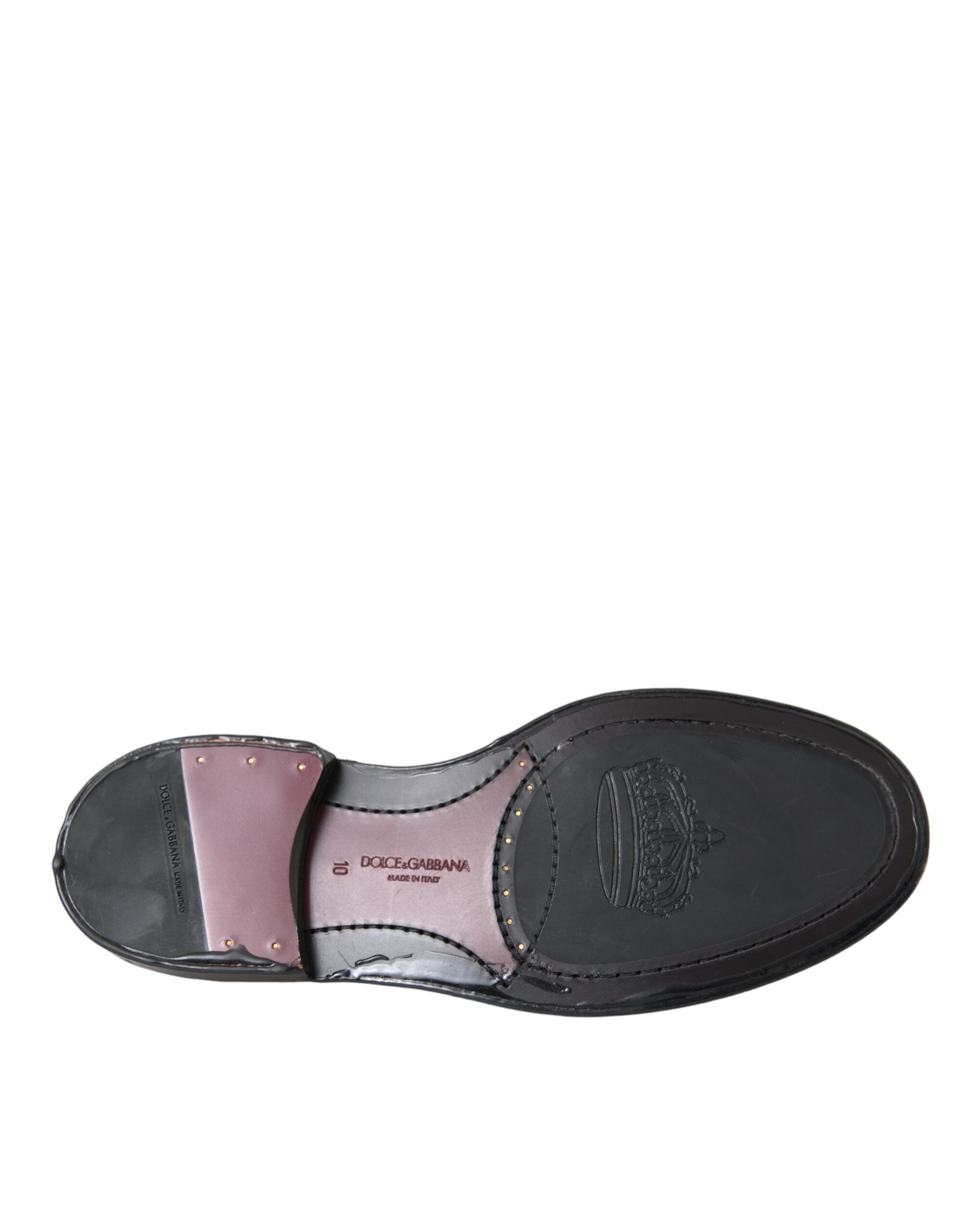 Dolce & Gabbana Black Leather Oxford Wingtip Formal Men Shoes -   -  Dolce & Gabbana.