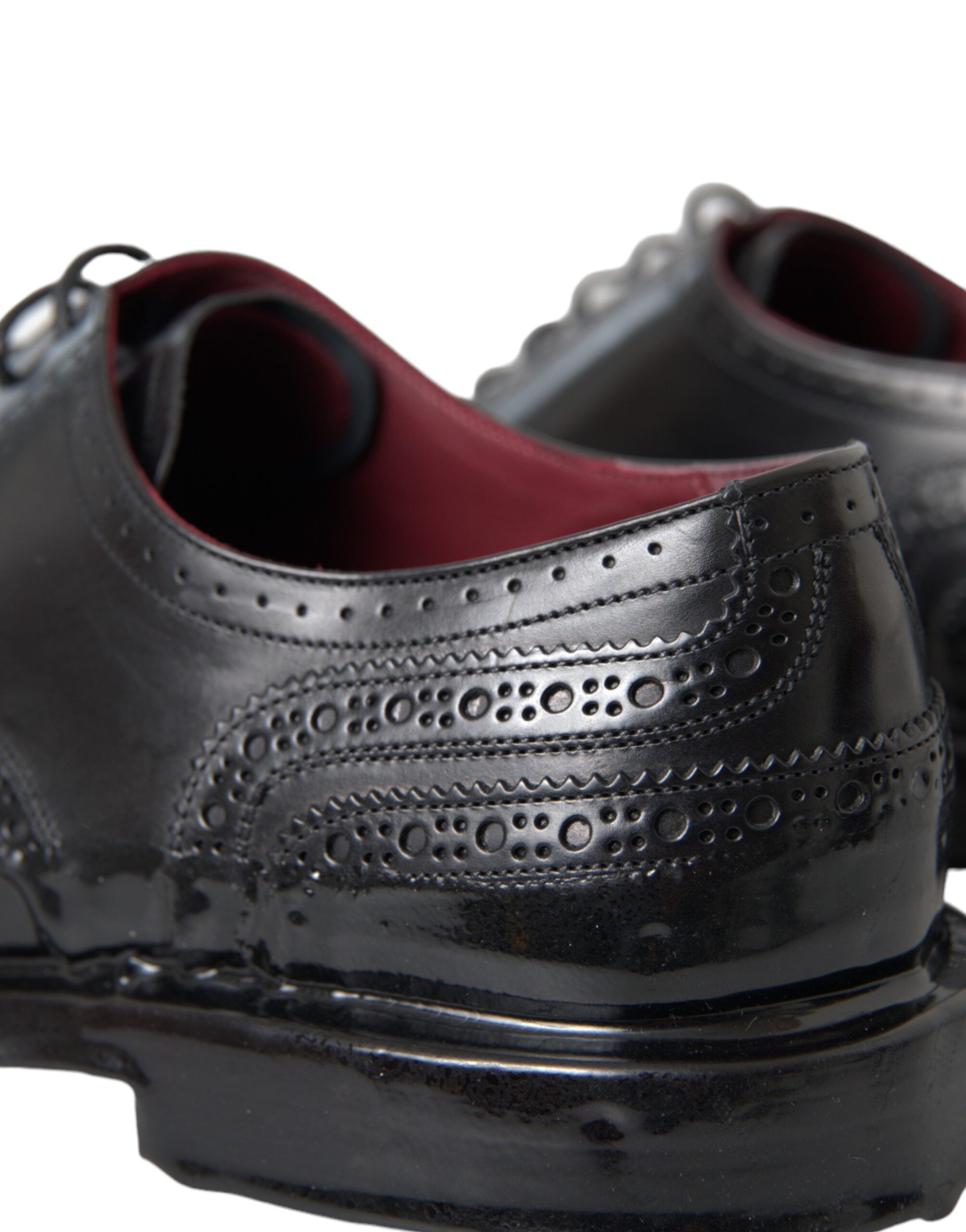 Dolce & Gabbana Black Leather Oxford Wingtip Formal Men Shoes -   -  Dolce & Gabbana.