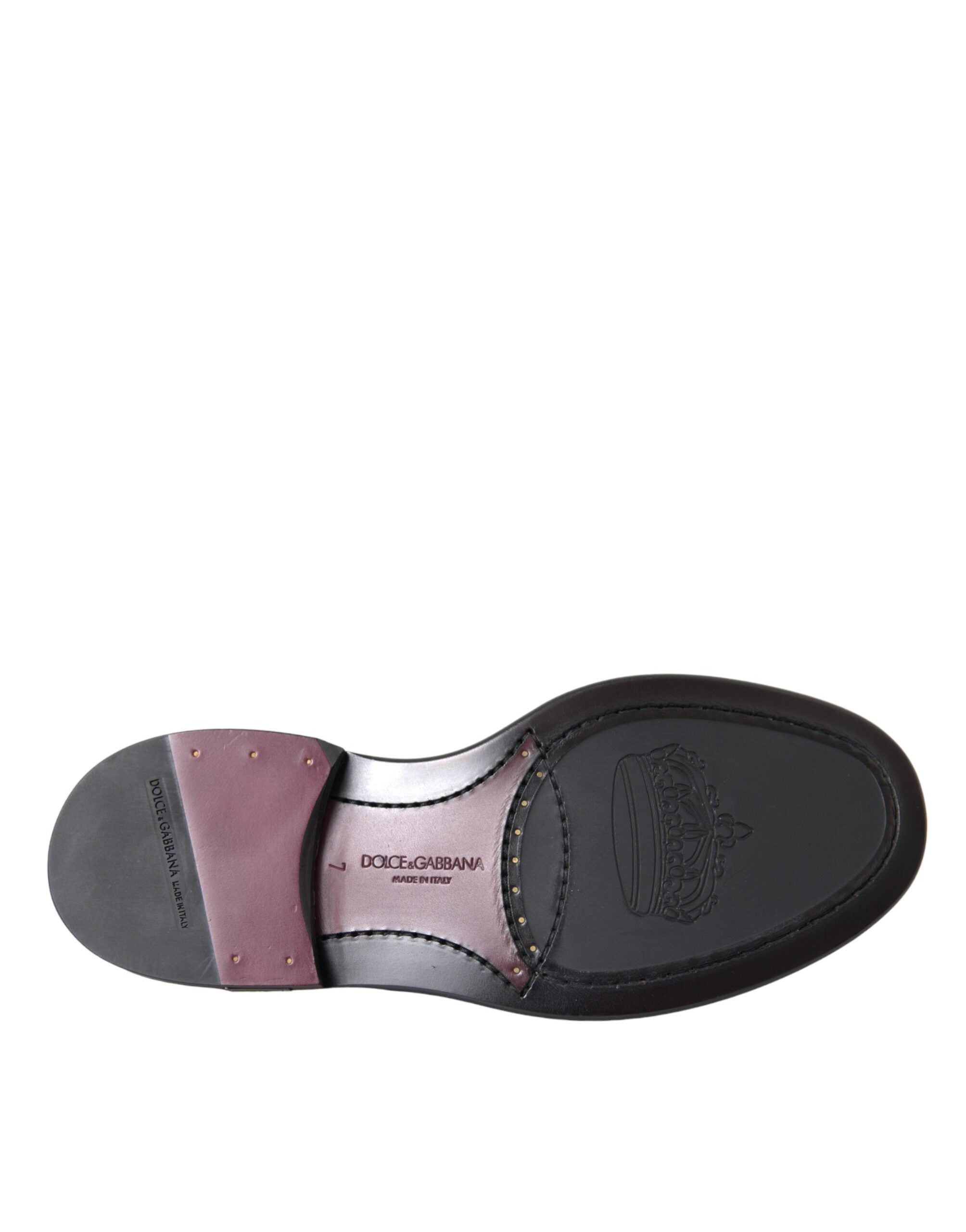 Dolce & Gabbana Black Leather Oxford Wingtip Formal Men Shoes -   -  Dolce & Gabbana.