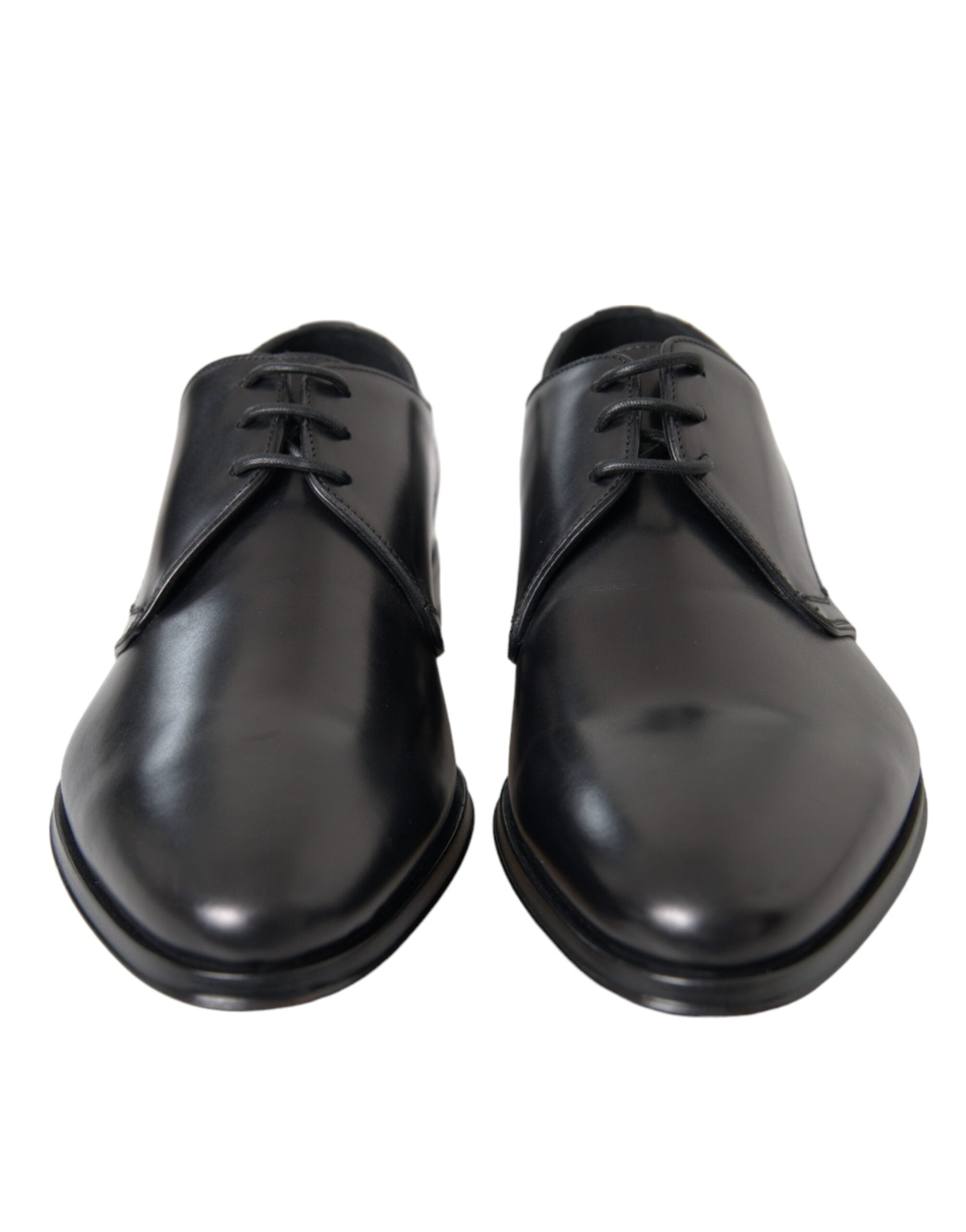 Dolce & Gabbana Black Leather Derby Formal Dress Men Shoes -   -  Dolce & Gabbana.