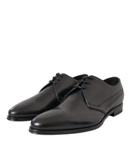 Dolce & Gabbana Black Leather Derby Formal Dress Men Shoes -   -  Dolce & Gabbana.